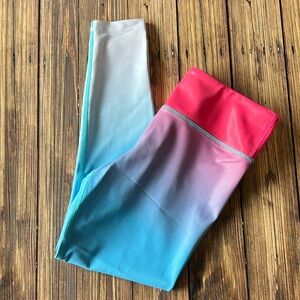 Zyia Girls Pink & Blue Ombré Leggings 10-11